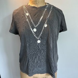 Clare V. Necklace Tee, Size M